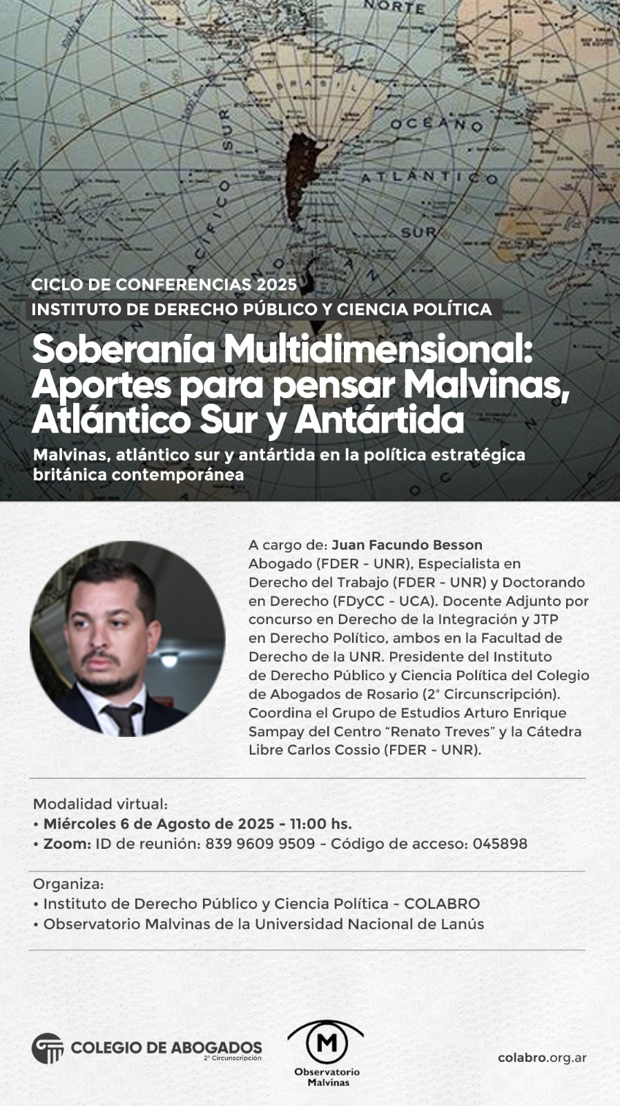 Malvinas, atlántico sur y antártida en la política estratégica británica contemporánea - 06/08/2025